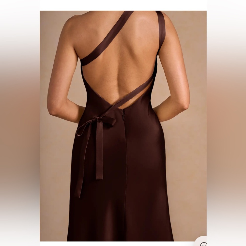 Azazie Monroe Mocha Coco Maxi Dress - Picture 4 of 5